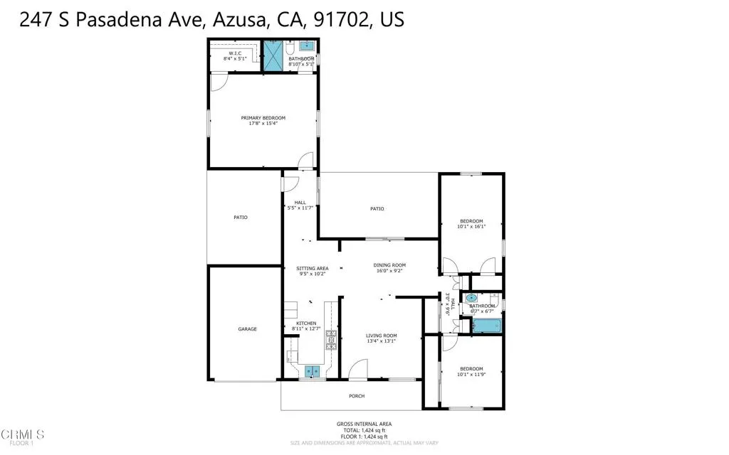 Azusa, California 91702, United States, 3 Bedrooms Bedrooms, ,2 BathroomsBathrooms,Residential,Active,168511