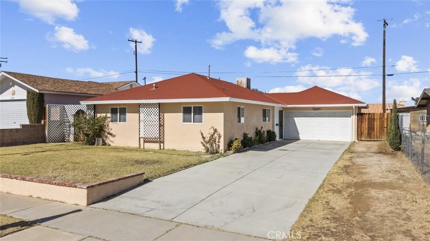 Welcome to 38953 Foxholm Drive, a charming single-family home in a desirable Palmdale neighborhood offering the perfect combination of comfort and convenience.



This beautifully updated residence features 4 spacious bedrooms and 2 modern bathrooms across 1,139 square feet of living space. The inviting open layout includes a bright living area, a well-appointed kitchen with a new stove, and freshly painted interiors and exteriors that give the home a crisp, move-in ready appeal.



Outside, the expansive 7,191-square-foot lot provides plenty of space to relax or entertain, complete with dual patios, misters, and a 10x12 utility shed for extra storage.



The property also includes an attached 2-car garage, a large driveway, and a fenced dog run, offering both comfort and functionality. Conveniently located near schools, shopping, and parks, this home is ideal for anyone seeking a turnkey property with great curb appeal and a welcoming atmosphere.
