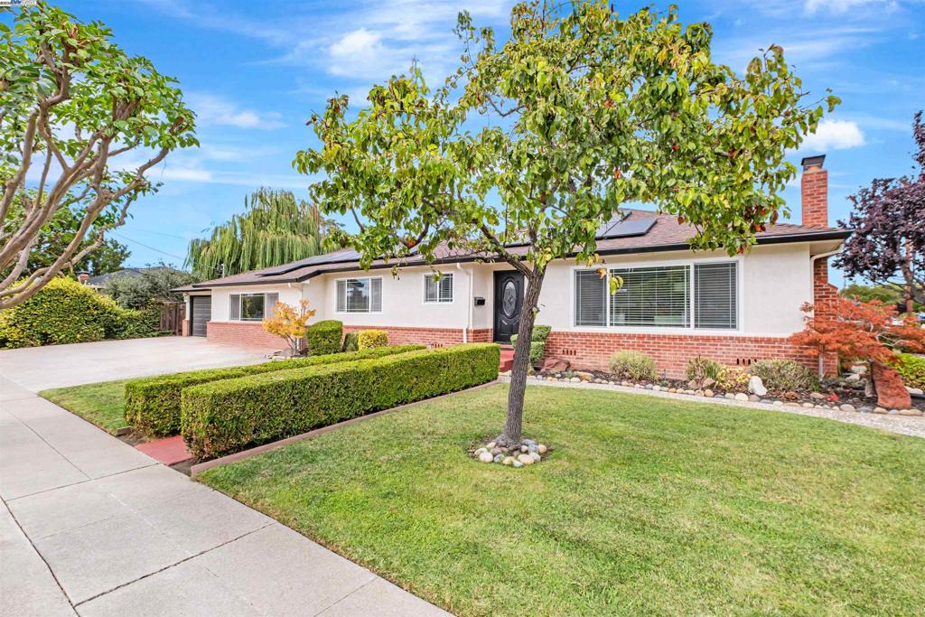 Situated in the highly sought-after Glenmoor neighborhood, this gorgeous home combines prime location, generous living space and modern upgrades throughout! This single-story home has a thoughtfully designed floor plan that features a picturesque living room, gourmet kitchen and spacious family room perfect for gathering. You’ll love the top-notch details throughout– remodeled bathrooms, LVP flooring, central A/C, 26 owned solar panels, sun tunnels and so much more! The beautifully remodeled kitchen offers quality shaker cabinets, granite counters, a pantry and stainless steel appliances including a gas stove and double ovens. This home features two spacious primary suites, each offering its own unique charm. One suite is a custom addition with vaulted ceilings, a cozy fireplace, large closet with organizers and a convenient chute that leads directly to the laundry room. Beautifully landscaped yard with a sprawling concrete patio, mature apple tree, two storage sheds and RV side access, perfect for all your outdoor needs. Glenmoor residents can enjoy access to community pools, tennis courts, playgrounds, and parks. Nearby excellent schools, dining and easy commuter routes including the 880, Dumbarton Bridge, Centerville Station and BART. This Glenmoor gem is a must see!