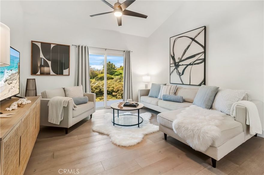 Coastal living at its finest awaits in this beautifully remodeled 2-bedroom, 2-bath home, tucked within the sought-after Harbor Creek community in the vibrant heart of Dana Point. Surrounded by lush landscaping and tranquil water features, this serene neighborhood offers the perfect blend of comfort, convenience, and the true Southern California beach lifestyle.



Just a short stroll away, world-famous Doheny State Beach invites you to surf, sunbathe, play volleyball, or simply relax by the ocean. Also a short distance are the soon-to-be revitalized Dana Point Harbor, charming boutiques, acclaimed restaurants, and convenient public transportation.



Directly adjacent to the community, Sycamore Creek Park and Trail provides endless opportunities for recreation, from dog walks and family and friends outings to fitness with built-in exercise stations. The scenic trails connect seamlessly to both Del Obispo and Creekside Parks.



Harbor Creek residents enjoy exclusive amenities including a sparkling pool and spa, pet-friendly green spaces, covered carports, and secure gated parking. Nearby Del Obispo Park expands your lifestyle options even further with tennis, pickleball, handball, and basketball courts.



Whether you’re searching for a full-time residence, a vacation retreat, or an investment property, this home delivers the ultimate coastal experience. Don’t miss your chance to own a piece of Dana Point’s seaside dream.