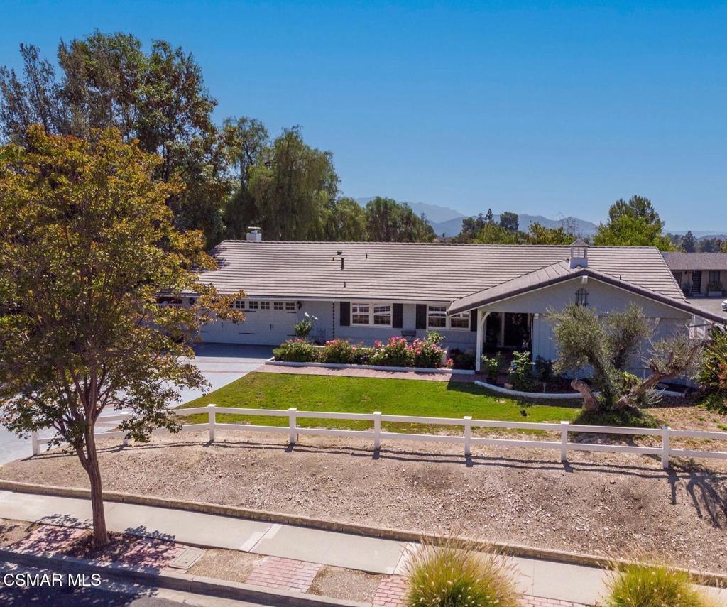 Welcome to this spectacular single level plan C model, in the coveted Kevington neighborhood of Thousand Oaks. This home offers, 4 bedrooms, 2.5 bathrooms, approx. 2,515 sq. ft of living space and situated on approx. 16,552 sq. ft lot with views. Great spacious floorplan offering remodeled chef's kitchen with adjacent eating area and breakfast bar.Large living room, separate dining room, huge family room with brick fireplace, wood mantle and a highlighted picture window looking out to the backyard. Some of the upgrades include, York HVAC system, smooth ceilings. Concrete tile roof, dual pane windows & interior/exterior paint completed in 2020. All 4 bedrooms are at the far wing of the home. The large lot has tons of possibilities. Backyard offers large concrete patio with covered porch perfect for entertaining. Two car garage with direct access. Excellent central location within close proximity to top rated schools, parks, shopping, restaurants and hiking trails.