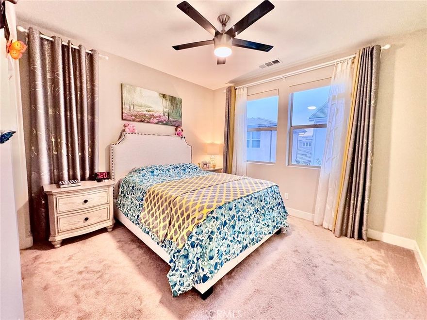 Only 2nd floor separated rented include one furnished bedroom with a full bath and a loft. Located in Altair, the 24-hours guarded gate community. The landlord lives in first floor master suite and the tenant can enjoy the whole second floor with a loft as the living room. Utilities are included and tenant can access the hotel style amenities in the community as well. Street parking only. Looking for a long term lease, at least 12 months lease term.