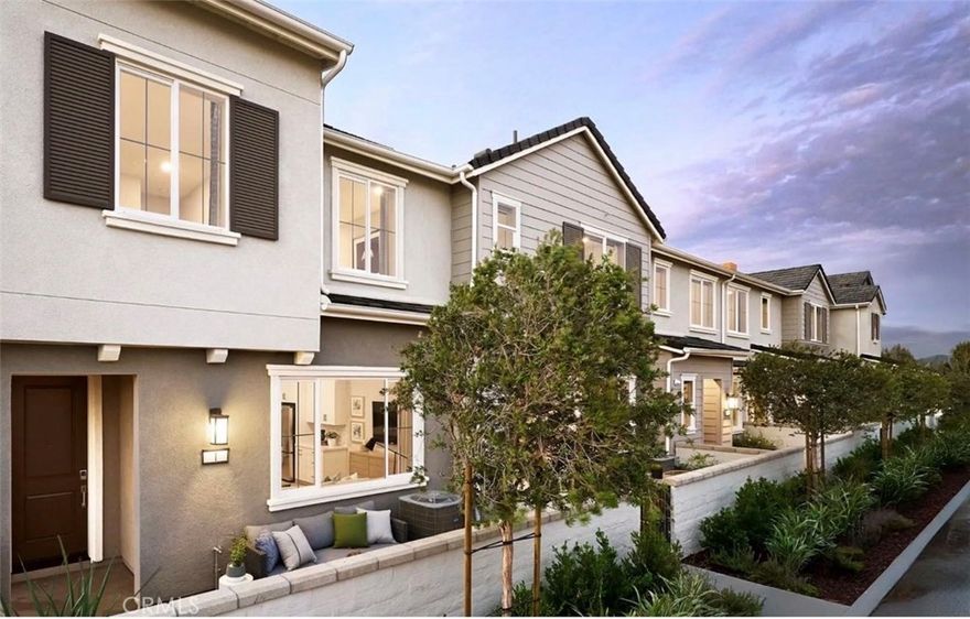 Discover modern living at its finest in this brand-new townhome located in the heart of Ontario. This beautifully designed home offers 1,710 sq. ft. of thoughtfully crafted space, featuring 3 bedrooms and 2.5 bathrooms and an open-concept floor plan ideal for comfortable everyday living and entertaining.
The contemporary kitchen is both impressive and practical, boasting Spacious pantry, Rectangular stainless-steel double basin sink with Insinkerator disposal and Delta chrome pull-down touch faucet The primary suite features a private desk, perfect for working, reading, or enjoying fresh air. Additional bedrooms are generous in size, offering flexibility for guests, office space, or a growing household. 
This home is equipped with advanced features that enhance comfort, convenience, and savings: Wi-Fi enabled automatic garage door opener, EV charger, Programmable Wi-Fi digital thermostat, Solar energy system, Electric Rheem high-efficiency water heater, Low-E windows to reduce heat gain and improve energy efficiency, LED lighting throughout, Quiet bathroom fans with built-in humidistat controllers and Water Sense toilets, faucets, and shower heads
Enjoy a cozy front courtyard great for relaxing outdoors. The community offers desirable amenities including a swimming pool, park, and playground. 
Conveniently located just minutes from schools, grocery stores including Stater Bros., 99 Ranch Market, Costco, Ralphs, and a variety of restaurants. Easy access to the 15 and 60 freeways adds to the convenience of this prime location.
Located in the highly regarded Chaffey Joint Union High School District. HOA includes trash service.