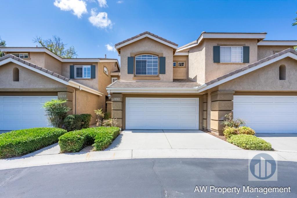 MOVE IN OCTOBER 2025. SERENE two-story townhome that lives like a single family home is located within highly desired community of Cortina in Mira Mesa. 2 bedrooms, 2.5 baths, 1,171 sqft living space, with t. VERY Well maintained. Features neutral paint and trim, a cozy fireplace, newer A/C, and no carpet with high quality durable wood flooring throughout the main living areas of the home along with high ceilings and large windows that bask the home in natural light. Enjoy a beautifully appointed kitchen with granite countertops and gas fired oven/range. Both of the bedroom suites are upstairs including the spacious primary suite offering a walk-in closet, crown molding, and its own en-suite bathroom with dual sinks, an oversized shower, and a relaxing soaking tub. Outdoor living has been extended to a patio with no neighbors behind featuring thoughtfully designed low maintenance landscaping. Parking side by side two-car garage. Community amenities include a pool and spa, a gym/exercise room, and playground. Conveniently located, just minutes away from great schools, shopping, dining, parks, Lake Miramar, I-15, Hwy 56, and much more. Rent is $3,500 and $3,500 Deposit.