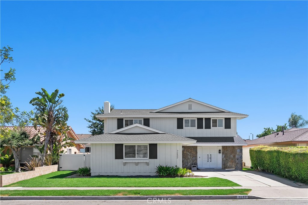 HIGHLY UPGRADED SOLAR HOME IN THE HIGHLY DESIRED NEIGHBORHOOD OF "THE GOLDEN WEST COLLEGE ESTATES". This remodeled home has numerous upgrades including an "owned" 18-panel solar system (roof & solar installed in 2017) and an EV charger in the garage. Interior highlights feature a brand-new master bathroom, updated kitchen & secondary bathrooms, new wood shutters throughout, fresh interior & exterior paint, dual pane windows, recessed lighting, ceiling fans, newer interior doors, smoothed ceilings, tile and wood flooring, and custom closet organizers in all bedrooms. Additional features include a water softener, central air conditioning, 2-car garage, and R.V. parking. Steps away from Golden West College, 1 mile to the Bella Terra Shopping Center, Freeway Close & A Short 5 Mile Drive to the Beach.