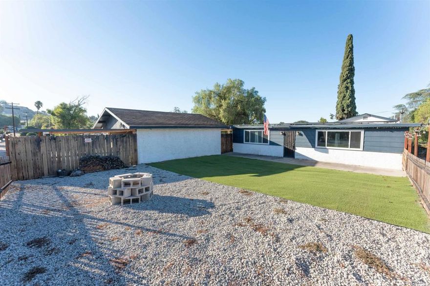 Opportunity is knocking at this hidden gem in the heart of El Cajon! This could be a fixer-upper offers the perfect canvas for investors, flippers, or homeowners ready to create their dream space.   Over 1,500 sq. ft. of living space, PAID OFF 32 solar panels  Spacious lot with room for a pool, garden, or potential ADUs  Well-laid-out floor plan with natural light and generous living areas  Potential lot split and build more houses or units.  Quiet, established neighborhood near parks, schools, shopping, and freeways  This is more than just a home, it’s a chance to build equity, transform potential into reality, and make it your own.