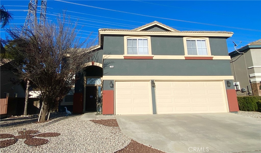 LOVELY 2 STORY 4 BEDROOM 3 BATHROOM HOME WITH 2 BONUS ROOMS. THIS PROPERTY HAS A FORMAL LIVING ROOM AND FORMAL DINING ROOM GREAT FOR HOLIDAY GATHERINGS. THE OPEN KITCHEN OFFERS STAINLESS STEEL APPLIANCES AND A BUILT IN DESK AREA THAT LEADS TO THE FAMILY ROOM WHICH HAS A COZY FIREPLACE. THERE IS A FULL BATHROOM DOWN STAIRS AND A BONUS ROOM DOWN STAIRS THAT COULD BE USED AS AN OFFICE. UPSTAIRS YOU HAVE THE BEAUTIFUL PRIMARY BEDROOM WITH A LIVING ROOM AREA. THERE ARE 3 ADDITIONAL BEDROOMS WITH 2 OF THE BEDROOMS IN THEIR OWN AREA OF THE HOUSE. BEAUTIFULLY LANDSCAPED WITH DROUGHT TOLERANT PLANTS GREAT FOR CONSERVING WATER. THIS PROPERTY HAS A LARGE 3 CAR GARAGE FOR AMPLE PARKING AND STORAGE..