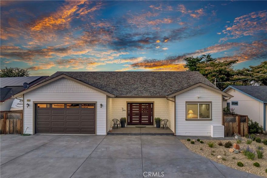 MODERN LUXURY - Experience the perfect blend of modern luxury, custom craftsmanship, and scenic beauty in this stunning home, ideally situated on the 7th fairway of the Hidden Valley Lake golf course. Enjoy panoramic fairway views in both directions from the privacy of your expansive composite rear deck that spans the full width of the home. Inside, sophistication and function go hand in hand. Step through the striking & modern front door into the open and airy great room with soaring vaulted ceilings and stylish tile flooring throughout. The oversized kitchen is a true centerpiece, featuring solid slab counters with large breakfast bar, abundant cabinetry, and a high-end Samsung Smart refrigerator. Spa-like showers feature custom floor-to-ceiling tile, natural stone in the primary suite and gorgeous tile backsplashes. All 3 bedrooms are oversized and the 2nd bedroom includes a Murphy bed for function & convenience. Step outside and enjoy the beautiful, recently completed low-maintenance landscaping, with lush lawn area and paver stepping stones leading to the new storage shed. Extensive stamped, colored, and sealed concrete driveway provides plenty of parking while also creating polished curb appeal. This custom-built home is filled with thoughtful, high-quality upgrades: solid wood doors and trim by El Dorado, hand-applied Level 5 drywall texture, propane tankless water heater, hardwired Ethernet and cable, and premium Milgard windows and sliders. Spray foam insulation and double-insulated walls ensure superior energy efficiency and soundproofing, while the CertainTeed Presidential Shake roof (with 50-year guarantee) and fire sprinkler system offer peace of mind.  Nestled within the gates of Hidden Valley Lake, you’ll enjoy access to a private lake with marina, beaches, a fishing pier, swimming pool, tennis and pickleball courts, horse stables, hiking trails, parks, and playgrounds. All of this just a quick 5-minute drive from the community restaurant, grocery store, and local school.  Modern, refined, and ideally located—this is more than a home; it’s a lifestyle waiting for you.