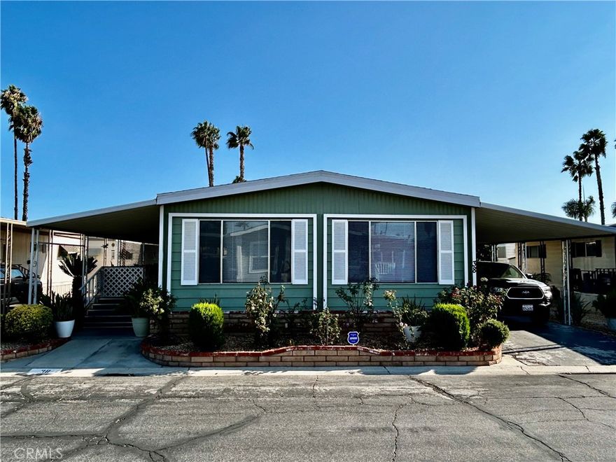 Welcome to this charming 2-bedroom, 2-bath manufactured home offering comfort and convenience in a welcoming community. Step inside to a spacious living room filled with natural light, perfect for relaxing or entertaining. Enjoy your evenings outdoors on the oversized covered patio, ideal for unwinding or hosting guests.



Additional features include a carport for parking and storage. The community offers resort-style amenities including a sparkling pool, soothing spa, clubhouse, and pool tables—perfect for recreation and social gatherings. Book your showing today.