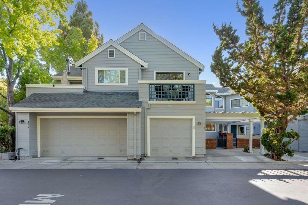 Come to see this 2-bedroom, 2.5-bath townhouse with 2-story layout and a single family feel. It features vaulted ceilings, hardwood floors, limestone fireplace, 2 master suites each with its own balcony and one with an extra-large bath and walk-in closet, private backyard, attached one car garage and one carport. The property is in West Court, one of the most desirable communities in Mountain View. It locates blocks to MV downtown, caltrain, light rail, grocery store, restaurants, golf courses and major tech giants like Google. Community amenities include a serene swimming pool and spa. It also has easy access to highways 101, 85, 237 and central expressway.