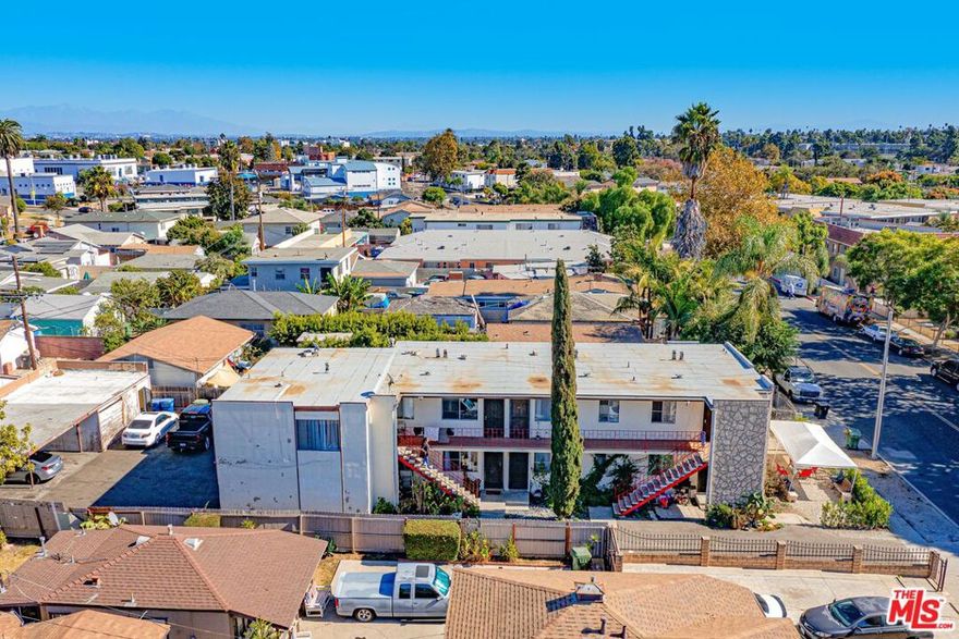 We're proud to present 579 Hyde Park Place located in the highly desirable northwest Inglewood area. This 7-unit apartment building is an opportunity for an investor to own a value-add asset in a high demand rental market with tremendous growth potential in the City of Champions. On the market for the first time in over 50 years, the property features a total of 7-units comprised of a desirable mix of (1) two-bed/one-bath and (6) one-bed/one-bath units. Parking is at the rear of the property along with a separate laundry room. Units are individually metered for electricity and gas keeping utility costs relatively low. The current owners have spent $150k+ in major capex improvements. This includes new walkways, railing, and steps, and is SB721 compliant. Electrical systems have been fully re-done and upsized with new mains and subpanels. Plumbing, roof, and driveway were also re-done or upgraded. A buyer can capitalize on the tight rental market and rents in this neighborhood by implementing a strategic unit interior renovation plan, which will upgrade the units and allow the buyer to command top of the market rents.  Average new lease rates in the neighborhood result in over 32% rental upside. Located a short drive away from the site of the SoFi Stadium and Entertainment District & recently completed Intuit Dome. The Intuit Dome is expected to generate around $260 million in economic activity for the city of Inglewood. The future looks bright for the city of Inglewood and this investment is an opportunity to own a piece of that growth. Current rents shown effective January 2026. Please reach out to LA for full marketing package.