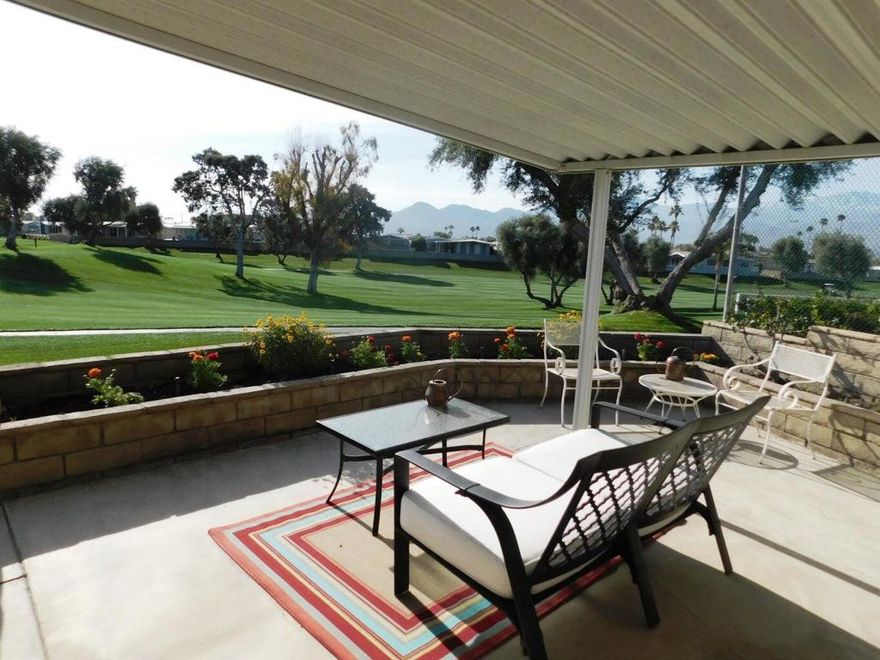 Welcome to a bright and inviting golf course oasis nestled in one of the most scenic pockets of Palm Desert. Situated at the end of a six-home cul-de-sac, this beautifully updated home offers a perfect blend of tranquility, space, and sweeping fairway views. This home features THREE well-appointed bedrooms and THREE bathrooms, offering both flexibility and privacy that suit families, seasonal visitors, and full-time residents alike. One of the standout advantages is the dual layout of two primary bedrooms, each with generous en-suite bathrooms. Whether you have guests staying long-term or you enjoy the extra space for yourself, this thoughtful design opens up numerous lifestyle options. The third bedroom also provides exceptional functionality--it's perfect as an office space, additional guest room, or den, depending on your needs. Inside the home, you'll find an updated kitchen that sits conveniently at the heart of the residence, easily accessible from all main living spaces. Designed for both style and function, the kitchen connects naturally to a dining area that boasts stunning views of the golf course. The adjacent family room also makes the most of the home's incredible vantage point. Whether you're sipping morning coffee or catching up with friends in the evening, the serene view of the 5th tee, 6th hole, and 7th tee creates a slightly surreal, postcard-style backdrop. Step outside and your appreciation for this home will only grow. The oversized lot allows for a vast outdoor living space, where a huge covered patio spans across the rear of the property. This area is perfect for hosting barbecues, sharing meals al fresco, or just kicking back with a glass of iced tea and watching golfers navigate the course. With ample shade and room for both seating and dining arrangements, the patio extends your living area into the outdoors--an important feature for those who love to entertain or simply take in the desert ambiance. To top it off FREE golf is included in low monthly dues. Free internet and trash pickup, clubhouse with a restaurant, bar, 18-hole executive golf course and pro shop, three community pools, hot tubs and exercise room. Add a billiard room, card room, indoor shuffle board, tennis courts, pickle ball courts, library, recreation room, and nearly 40 clubs to realize all that PDGCC offers for your perfect desert home. This incredible home won't last long! Please call for a showing.