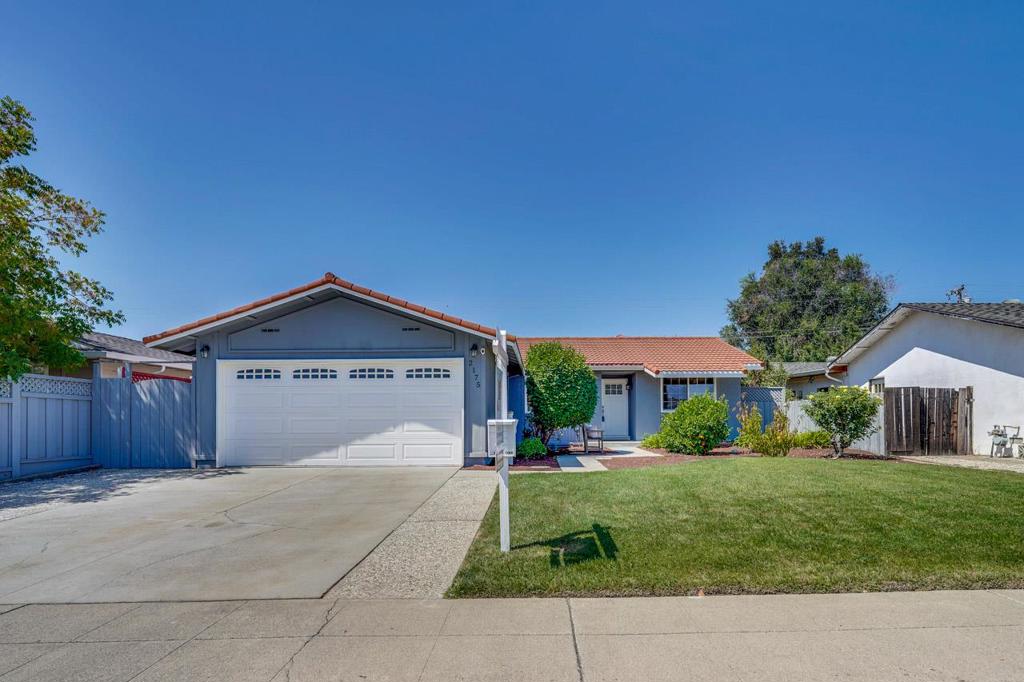 Welcome to this charming 3-bedroom, 2-bathroom home located in the vibrant city of San Jose. With a living area of 1,256 sq ft, this residence offers a comfortable and functional layout. Recently updated with fresh interior & exterior paint, stylish designer lighting and energy-efficient dual-pane windows. The kitchen is beautifully appointed with sleek quartz countertops, providing an excellent space for cooking and entertaining. The dining area seamlessly integrates into the living room, creating an open and inviting atmosphere .Living room, kitchen and master bedroom are equipped with recessed ceiling lights. The property features wide plank European oak hardwood floor which is both stylish and easy to maintain. A cozy fireplace enhances the living space, adding warmth and character. The large front yard and fully fenced backyard feature lush lawns with many fruit trees. ideal for gatherings, play, or summer time BBQ's . Conveniently, the laundry facilities are located in the garage, maximizing interior space. A 2-car garage, ensuring ample space for parking and storage. Easy commute routes to all of Silicon Valley's tech companies..Hwy85, 280, Lawerence Expressway Walk to Baker elementary and pool/cabana club ,West Gate Mall ,El Paseo de Saratoga shopping, Trader Joe's .