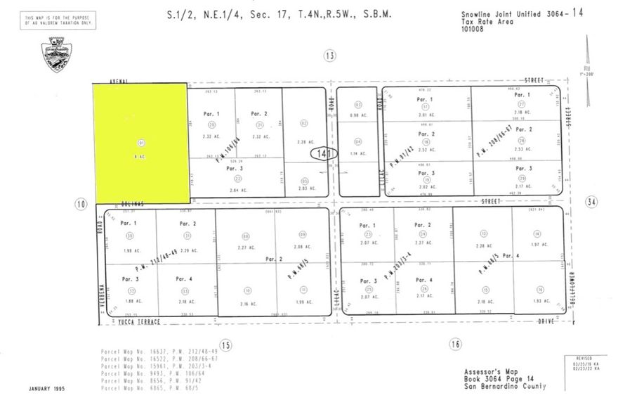 Your chance to own 8 acres in Oak Hills! Conveniently located on Verbena Road, just a 10-minute drive to the I-15 freeway and nearby shopping. This property offers plenty of space to build your dream home, keep horses or chickens, or store all your recreational toys. Utilities are adjacent for easy access. With great access east of Hwy 395 and north of Phelan Road. Enjoy the peaceful rural setting while staying close to commuter routes, shopping, and schools in the popular Snow Line School District. ****No soils reports, surveys, etc., have been done. Buyer and buyer's agent to verify all information with the city or county for allowable uses and requirements  and rely on their own investigations. **Buyer responsible for checking zoning, utilities, permits and exact property boundaries. ****