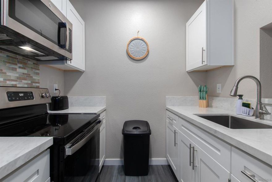 Completely renovated, fully furnished 1-bedroom, 1-bath apartment. This bright 450 sq ft unit features a sleek new kitchen with quartz countertops and stainless steel appliances, hardwood-plank flooring throughout, in-unit laundry, and new AC/heat.  Located in a quiet neighborhood, you're less than 3 miles from the beach and just minutes from the Naval Base and local shopping (Vons, Walmart). Enjoy hassle-free living with 1 assigned parking spot included. Contact Katya at 305.965.84.93