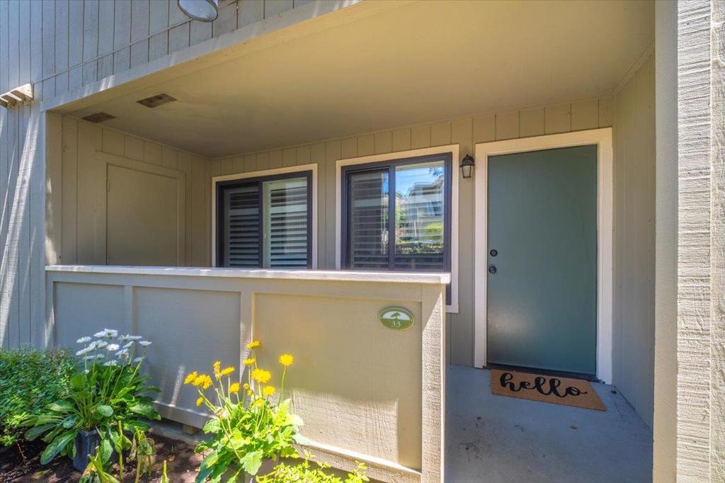 Single-level 1-bedroom, 1-bathroom home located in the beautiful city of Monterey. This cozy residence offers 637 sq ft of living space with a well-appointed kitchen featuring granite countertops, a dishwasher, garbage disposal, microwave, electric oven, and refrigerator. The dining area is perfect for enjoying meals, while the interior boasts elegant wood flooring throughout, new windows, plantation shutters and a ceiling fan. Laundry is conveniently located inside, offering practical living solutions. As part of a community, residents have access to a shared pool facility, ideal for relaxation and recreation. This property falls within the Monterey Peninsula Unified School District. Although there is no dedicated family room, the layout makes efficient use of space, and the wall furnace ensures comfortable heating. The storage room is near the front door. This home offers a low-maintenance lifestyle in a desirable gated location. HOA monthly dues are $445.00
