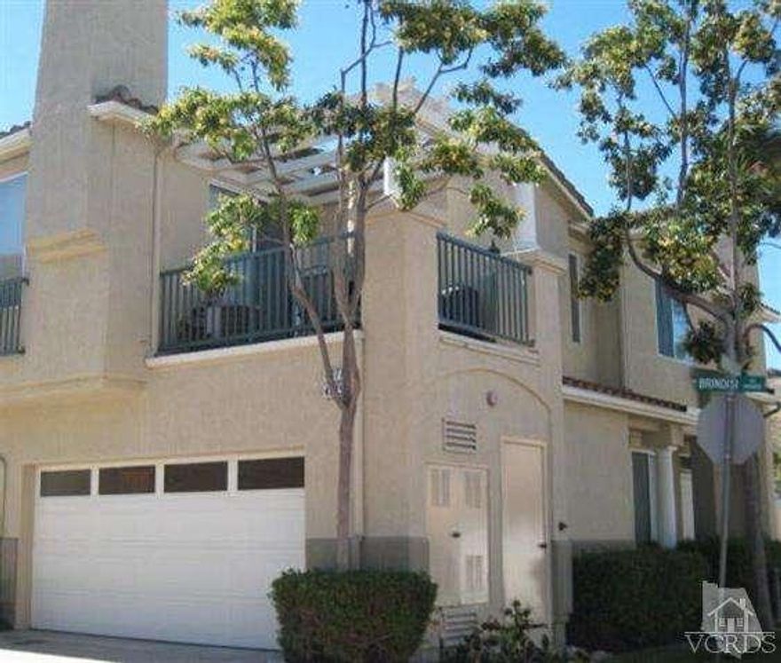 Highly desirable Villagio townhome in Moorpark. One set of stairs leads you up the main living space. Great layout that offers two spacious bedrooms and two bathrooms. This open floorplan has lots of natural light. Living room with fireplace and nice size outdoor patio with view. Washer and dryer are included. HOA with pool, spa and cabana. Close to shopping, parks and schools.