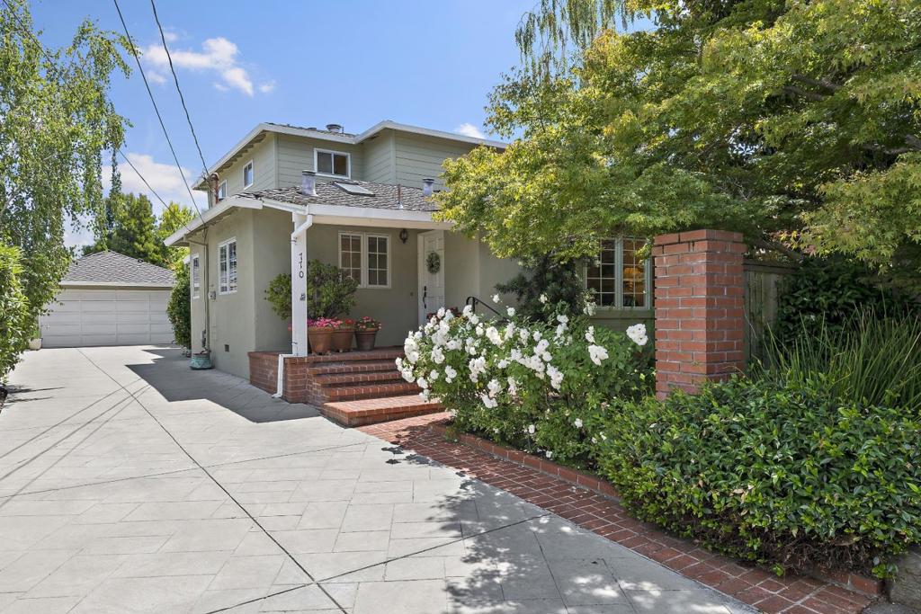 Nestled on a quiet, tree-lined street in the desirable Country Club area of Los Altos, this well-maintained two-story home offers exceptional curb appeal, comfortable living, and endless potential. The spacious layout is designed for comfort and functionality, featuring 4 beds and 2.5 baths, an inviting living room that flows into a flexible dining or family room, and an eat-in kitchen. The expansive main-level primary suite is filled with natural light, includes a cozy sitting area, and opens to the serene backyard through French doors. All upstairs bedrooms are equipped with brand-new wall-mounted ductless split heat and AC units. The exterior of the home is just as impressive as the interior, with an oversized interlocking paver driveway leading to a detached garage and fully landscaped front and rear yards. In back, exposed aggregate walkways frame a sparkling pool, while mature foliage provides natural privacyperfect for outdoor relaxation or entertaining. Just minutes from downtown Los Altos, top-rated schools, and major commute routes, this home blends classic comfort with a sought-after Silicon Valley location. Whether you're looking to move in and enjoy it as-is, remodel to suit your style, or build new, this property presents a rare opportunity in a prime location.