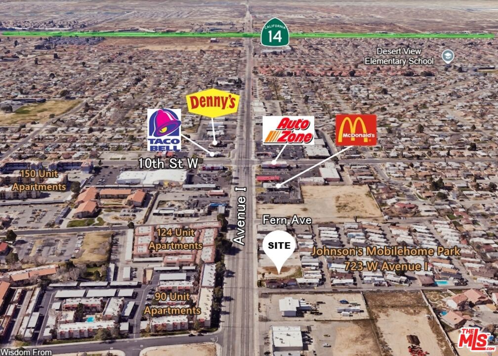 Prime Commercial Lot - Lancaster, CA. This .30-Acre (13,000 square foot) General Commercial Zoned Lot is a rare opportunity located in the thriving city of Lancaster, California. Just 1.5 miles from the 14 Freeway (Antelope Valley Freeway) and only 0.4 miles from Sierra Highway, the property offers excellent accessibility and is situated on busy Avenue I, a well-traveled thoroughfare with high traffic volume. Directly across from two large apartment complexes totaling over 200 units, this site benefits from strong residential density and consistent visibility. Its central location and surrounding development make it ideal for attracting customers and sustaining a wide range of business ventures. Zoning allows for numerous commercial uses including automotive services such as repair, accessories and parts sales, dealerships, tire and battery stores, brake and muffler shops, radiator and service stations, body and upholstery shops, car wash, mini-storage and recycling facilities. Zoning also allows for multi-family residential projects (Some uses may require director's review & approval or conditional use permit). The property is also well-suited for retail and office development. Whether you're looking to invest, build, or expand your business, this lot presents a solid foundation for future growth. With easy access to major transportation routes and nearby amenities, the location is perfectly positioned to support a successful commercial enterprise. Don't miss this exceptional opportunity to secure a prime piece of commercial real estate in one of Lancaster's most active areas. Contact us today for more information.