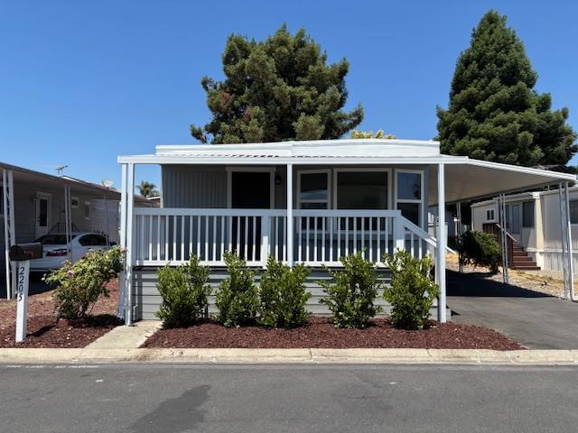 Fully remodeled mobile home. No Property Taxes! Very Low Space Rent! All-Ages-Family Park. New Kitchen with stainless appliances. Double-pane windows, new flooring, new bathrooms, new recessed lighting. The list goes on. This feels like a brand-new home. Two bedrooms & two full bathrooms. Fully painted inside and outside. Located in the highly desirable Eden Roc, Family Park. This is an ALL-AGES, Family mobile home park. Great location. Buyers must qualify at the park to purchase. Space rent is $811.