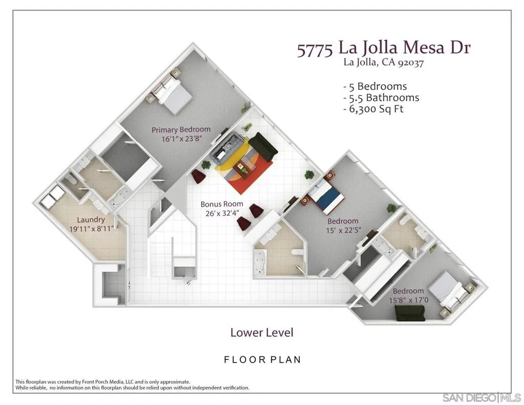 La Jolla, California 92037, United States, 5 Bedrooms Bedrooms, ,6 BathroomsBathrooms,Residential,Active,90781