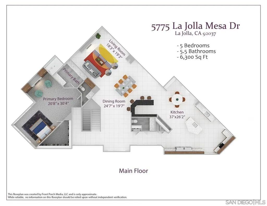 La Jolla, California 92037, United States, 5 Bedrooms Bedrooms, ,6 BathroomsBathrooms,Residential,Active,90781