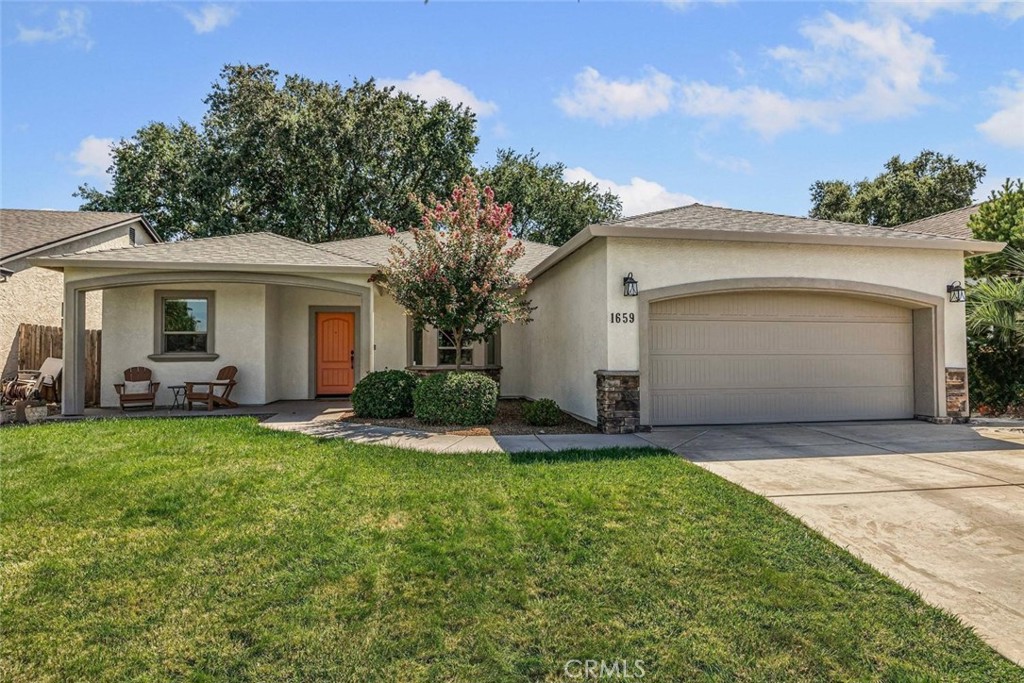 Welcome to 1659 Pendant Place, a beautifully updated home tucked into one of Chico’s most sought-after neighborhoods. Offering three spacious bedrooms plus a huge office or playroom, this floorplan provides flexibility and comfort for today’s lifestyle—and this floorplan hasn’t been available in this neighborhood for over two years! Over the last three years, the home has been extensively upgraded with gorgeous new laminate flooring throughout, fresh interior paint, upgraded lighting, and stunning backyard landscaping. The backyard itself is a showpiece—shaded by large oak trees and surrounded by lush landscaping, it’s the perfect retreat for peaceful afternoons or gatherings with friends. But what truly sets this home apart is the neighborhood. This is the kind of place where neighbors gather in their front yards, kids play together, and everyone looks out for one another. Just 10 houses down you’ll find Wildwood Park, the pump track, and access to Upper and Lower Bidwell Park with endless trails. Families will love the convenience of being able to walk to Marigold Elementary and PV High School in just minutes thanks to nearby connecting pathways. If you’ve been searching for a peaceful, low-maintenance home in a vibrant community with unmatched access to parks, walking paths, and schools—this is it!