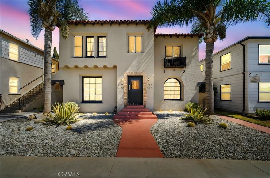 Incredible ground floor 2 bed, 1 bath CLASSIC SPANISH apartment in a great Long Beach neighborhood near the traffic circle and Wilson High School. Wonderful, charming classic Spanish features including coved ceilings, faux fireplace, wood floors and arched door ways. 2 newer wall heaters will keep you cozy in the Winter. This charming home also has new vinyl dual pane windows throughout as well as a brand new kitchen with quartz counter tops and custom Spanish inspired backsplash, new cabinetry, new dishwasher, new paint, new flooring, new dishwasher, newly refreshed bathroom and more! Refrigerator also included! There is a shared coin washer/dryer on the property and a PRIVATE SINGLE CAR GARAGE in the rear of the complex. A charming shared courtyard in the rear of the property has recently been refreshed with new hardscape and landscape and outdoor BBQ and patio set and even includes a private herb/vegetable garden container for each unit to use! The front yard of the complex has also just undergone a refresh with new landscaping also...there is true pride of ownership in this building! These apartments rarely come available! Close to the traffic circle. 5 min drive to the beach and Belmont Shore shops and restaurants! 30 mins to Orange County airport and 40 mins to LAX. Close to 405, 22, 605 and 710 freeways. Available Now!