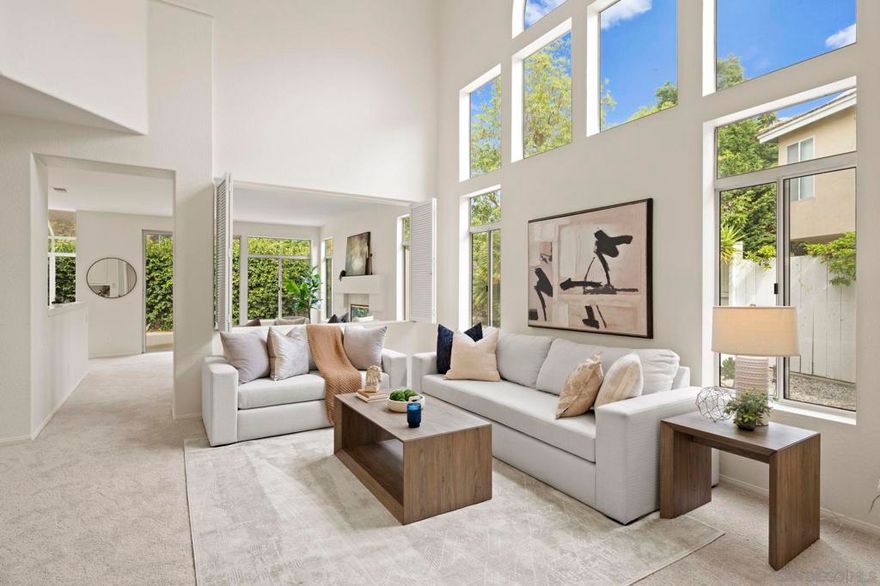 Tucked into one of the most desirable locations, La Plage in Carmel Valley, this bright, & beautifully maintained home offers the perfect combination of comfort, style & convenience, all with NO HOA! The home welcomes you with soaring ceilings, huge windows, & a flowing floor plan filled w natural light, including a spacious living room room & open kitchen. All just minutes to top-rated schools, parks, dining, shopping, beaches & easy fwy access. Don't miss this rare opportunity!