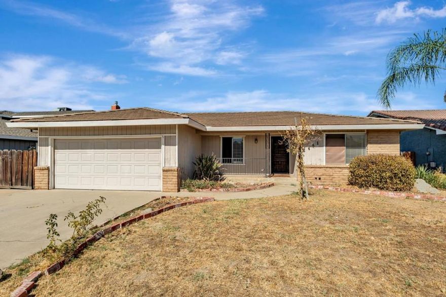 Welcome to this charming 3-bedroom, 2-bathroom home located at 2451 Brodalski Street in Atwater, CA. Boasting 1,728 sqft of comfortable living space, this property features a welcoming front lawn and a spacious living room with a mix of elegant wood and cozy carpeted floors. The kitchen is equipped with functional appliances, ample storage in its wood cabinets, and light fixtures. Retreat to the primary ensuite for privacy and relaxation. The spacious backyard offers a perfect setting for outdoor activities and includes a convenient storage shed. This home is ideally situated in Atwater, a community rich in history and known for its diverse culture. Enjoy easy access to local attractions such as Veteran's Memorial Park (2.26 miles), the renowned Castle Air Museum (2.30 miles), and Stephen Leonard Park (7.10 miles). For family fun, Merced's Applegate Park Zoo is just 7.29 miles away, and the Merced Multicultural Arts Center offers a vibrant cultural experience. Golf enthusiasts will appreciate the nearby Rancho Del Rey Golf Course. Don't miss the annual Atwater FFA Almond Blossom Festival, a local favorite. Dont miss this opportunity to call this your home!