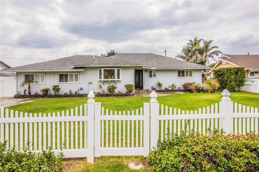 *** PRICE REDUCED *** Newly Renovated charming Single-Story Ranch-Style Retreat in North Tustin with Pool, Permitted Studio & Modern Amenities *** - Discover the perfect blend of classic charm and contemporary living in this beautifully renovated single-story 1950s ranch-style home, ideally situated in the heart of picturesque North Tustin. Set on a spacious, fully fenced lot, this exceptional property features a permitted 430 sq. ft. detached studio apartment—perfect for guests, rental income, or a private office—alongside a private backyard retreat complete with a sparkling pool and brand-new hardscaping. - Inside the main residence, you’ll find a thoughtfully updated interior, freshly painted inside and out, featuring luxury vinyl plank flooring, recessed lighting, and a warm modern farmhouse design. The open-concept layout flows seamlessly from the spacious living room to the remodeled kitchen, which boasts a charming bay window, abundant cabinetry, and recently upgraded stainless steel appliances—including a double oven, dishwasher, and refrigerator (all replaced within the past 18 months). - The bathrooms have been tastefully redesigned with granite countertops, new vanities, designer tile, and sliding barn-style glass shower doors. The secondary bath also features a relaxing soaking tub. The primary suite offers direct access to a sun-drenched deck overlooking the beautifully landscaped backyard and pool—ideal for unwinding in a serene setting. A child safety fence adds an extra layer of protection for families with young children. - The detached permitted studio includes a recently renovated bathroom, convenient kitchenette, and private entrance—offering flexible options for multi-generational living or additional income. - Additional property features: - RV access and ample parking for up to five vehicles - Enclosed sunroom filled with natural light - Two-car garage and workshop with durable epoxy-coated flooring. - Desirable location within walking distance to top-rated Foothill High School and Hewes Middle School. - This stunning home is a true showcase of pride of ownership and captures the best of North Tustin living. Don’t miss this incredible opportunity—schedule your private showing today!