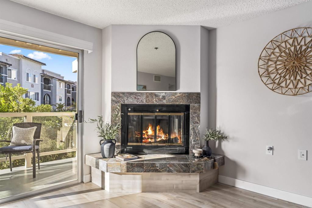 A rare opportunity to own this stylishly, remodeled two bedroom condo (A Murphy Bed makes for versatility in one bedroom) and two bathrooms in an over 55 plus gated community in desirable Lake San Marcos. There are rare benefits offered included in the HOA. Regularly scheduled transportation to nearby grocery stores, transportation to special events. A pristine pool and aerobics classes and hot tub. A full guide to Chateau residency will be provided to a potential buyer. Recent renovations: A brand, new, easy care ash composite flooring through out. A high end kitchen featuring new, premium quartz countertops and a new luxury brand, compressed quartz sink and designer faucet. Brand new GE stove and Microwave. Bathrooms include premium countertops, new sinks and newly installed mirrors. Cable TV and WiFi service provided, Library, Exercise classes. Walk to Lake San Marcos, Housekeeping and Laundry, Fitness Room and Beauty Salon. Hot water boiler supplies hot water from HOA, no hot water heater needed.