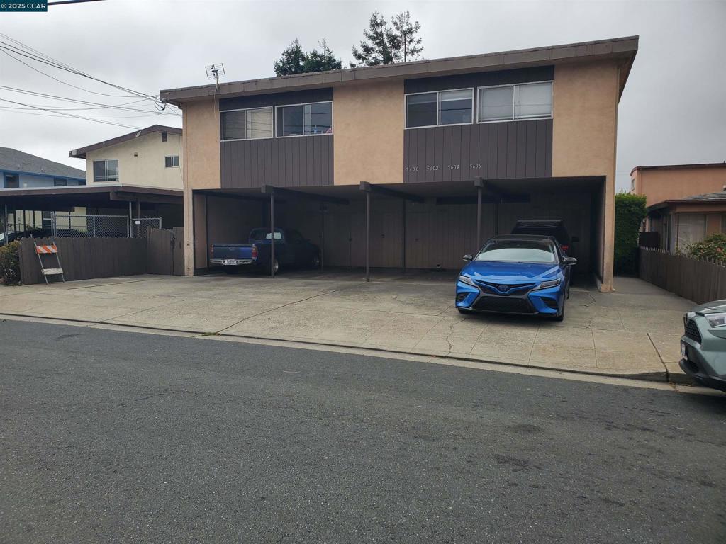 Nice 4plex in high demand area. Centrally located, minutes to to El Cerrito Plaza & BART Station, various neighborhood stores & restaurants. Some recent remodeling in units 5602 & 5604 with fresh paint, new flooring and appliances. Private garden courtyard on side of building, shared patio in rear yard and covered parking with small storage closets for each unit. Coin operated laundry room for tenant use. One upstairs unit above carports and 3 downstairs units. Excellent investment opportunity with this well maintained property!!!