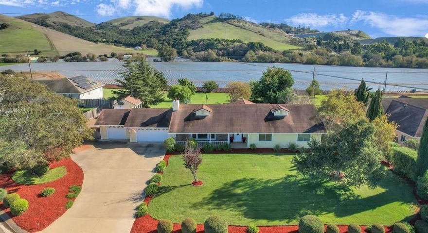 Welcome to Valle San Juan Estates! Tucked inside a private, gated community on the outskirts of Salinas, this custom ranch-style home beautifully blends country charm with modern comfort. Enjoy spacious single-level living on a full acre with breathtaking mountain views and open-concept spaces designed for entertaining family and friends. Featuring new Andersen windows, a renovated kitchen, and a refreshed primary bath, this home shines inside and out. The backyard is a true retreat showcasing a tranquil water feature, relaxing spa, garden shed, and expansive decking, with plenty of room to unwind or host unforgettable gatherings. With 3 bedrooms and 3 baths, there's space for everyone and all your toys! Experience the serenity, space, and lifestyle that Valle San Juan Estates is known for a must-see property that's ready to impress!