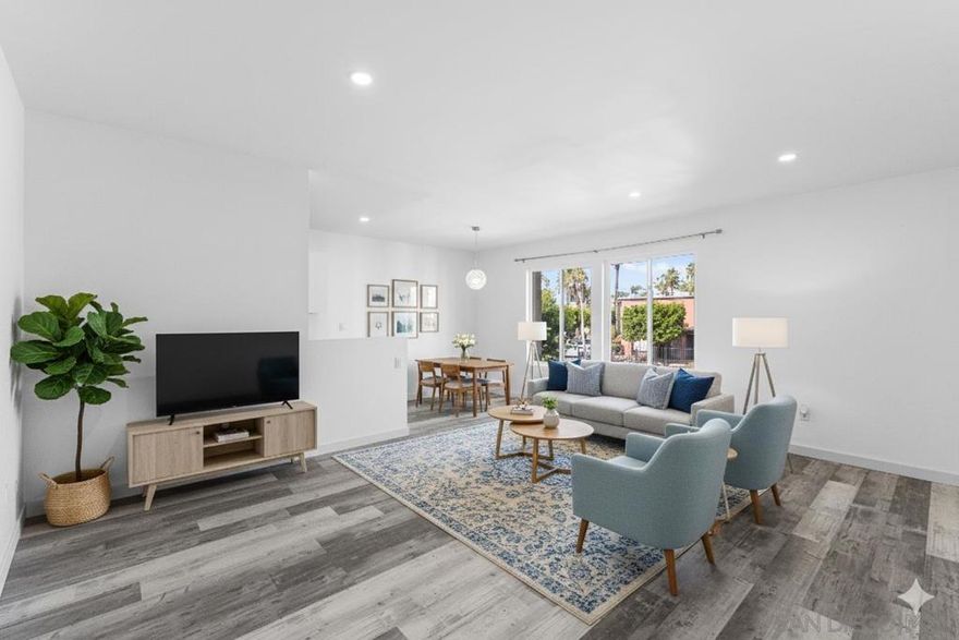 Welcome to Harbor Vista a beautifully remodeled upper-level unit in a secure gated community with a stunning pool view! This move-in-ready 1 bed, 1 bath condo has been fully upgraded for modern living. Enjoy a brand-new kitchen with new cabinets, vinyl plank flooring throughout, a stylish chandelier in the dining area, recessed lighting, and the rare convenience of in-unit laundry. The updated bathroom offers a new vanity, toilet, elegant lighting, and a refreshed tub/shower enclosure. This home also includes one assigned parking space. Perfectly located next to CA-94 with quick access to I-805 and I-15, you’re just minutes from Downtown San Diego, the airport, and multiple military bases making this an ideal home for commuters, first-time buyers, or anyone seeking convenience and comfort. Move in, relax, and enjoy all that Harbor Vista has to offer!