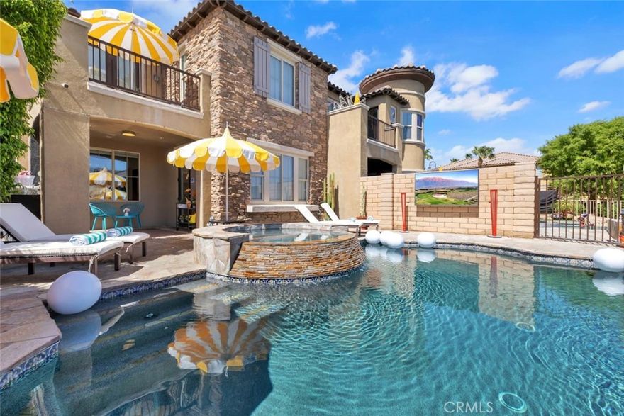 Welcome to 43240 Bacino Court, Indio, CA 92203!



Discover luxury living and proven investment potential in this stunning 2-story, 3-bedroom, 3-bathroom lakefront home located in the highly desirable Terra Lago gated community. With 2,157 sq. ft. of beautifully upgraded interiors and exceptional outdoor amenities, this residence is perfectly designed for both personal enjoyment and vacation rental success. Step outside to your own private oasis, featuring a custom saltwater pool and spa, outdoor misters, fire pit, built-in barbecue, covered TV lounge, and spacious dining areas, all set against beautiful lake and mountain views. Inside, the home is equally impressive with a built-in bar, laundry room, a new $14K HVAC system, $3.5K in upgraded pool equipment, new dishwasher, and a $6K custom TV wall. Nearly all furniture (valued at $7K) is included, making this a move-in or rental-ready opportunity. The master suite offers a master bathroom , a walk- in closet, a vanity hallway, and its own private patio overlooking the lake, while the oversized garage and driveway comfortably accommodate up to four vehicles. Currently operating as a successful turnkey short term rental business with $154K in revenue since February 2024. Future bookings are transferable if buyer chooses to stay with same property management company. The property features 6 beds, and can accommodate 10 guests. Additional highlights include a separate $35K arcade/game room with pool table and air hockey (available for purchase separately). Nestled next to the renowned Terra Lago Golf Course, this property offers the rare combination of serene lakefront living, resort-style amenities, and strong short-term rental income—making it an ideal choice as both a private retreat and an income-generating investment.