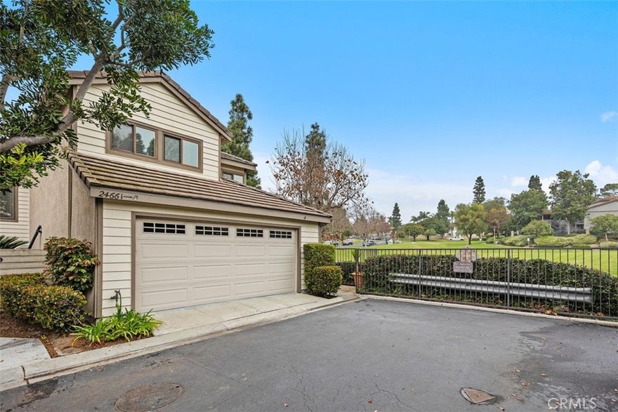 Nestled on the quiet edge of Camden Court, this highly sought-after end-unit townhome offers the privacy that residents long for. With no neighbors across nor behind, only a sliver of wall attached to your neighbor (the stairwell) and a beautiful grassy park on the other side, this unit lives like a detached home. It's bathed in natural light from extra windows and wrapped in serene, unobstructed views of the sprawling park next door – your own private expanse of rolling green lawns, mature trees, a tennis court and play structure -- open land that will always be there for you.
Inside, this beautifully updated 3-bedroom, 2.5-bath residence blends style and function. The light-filled kitchen boasts sleek granite countertops and flows effortlessly into the dining and living areas. Vinyl flooring runs throughout most of the home, and the garage shines with durable, high-end epoxy flooring. All three bedrooms are generously sized, including a spacious primary suite. 
Step outside to your private patio complete with a built-in barbecue – perfect for al fresco dining while overlooking the park. Whether you’re sipping morning coffee or hosting sunset gatherings, this outdoor space feels like an extension of the expansive greenbelt just beyond.
As a bonus, gain access to the community's pool and hot tub, an exclusive amenity for residents.
Location doesn’t get better: less than 3 miles to Salt Creek Beach and South Laguna, minutes to Dana Point Harbor, all the shopping of Laguna Niguel, top-rated schools, and the 5 Freeway. Dogs are welcome depending on size/breed/amount. True end-unit privacy + direct park views + move-in ready upgrades + unbeatable proximity to the coast. This is the unicorn you’ve been waiting for in Laguna Niguel. 24661 Stratton Lane won’t last so schedule your tour today!