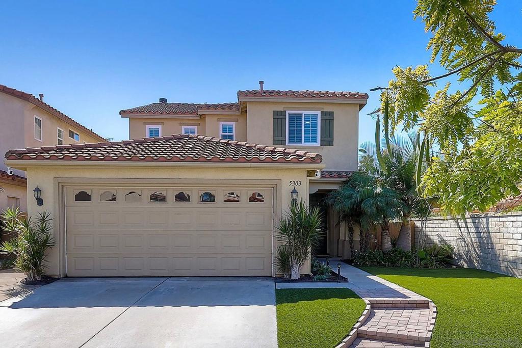 TURN-KEY Home with Numerous VALUABLE FEATURES:   NEW Milgard Double-Pane Windows (lifetime) valued $30K+, Custom built Window Shutters, Low-maintenance landscaping with Eco-conscious Drip Irrigation, Newer wood-look Porcelain Tiles throughout including staircase with maple railing stained espresso.  One Bedroom and Full Bathroom on ground level floor. 2 more average-sized bedrooms 10X10 on 2nd floor sharing 2nd Full Bathroom. Spacious Primary Suite bedroom with NEW Custom Designed Closet, new Glazed Shower and Quartz topped landing at the Soaking Tub in 3rd Bathroom.  Tesla EV-equipped garage, Automatic Dust to Dawn lights, Adjustable shelving & bike rack, Customized Built-in Kobalt Storage Cabinet, Garage Floor Tiles by Tek flooring.  Updated Systems professionally maintained (Electrical, Plumbing, Central HVAC, Pest Control), Whole-House Purification System, Water heater booster, Energy Star Stainless Steel Appliances included (2 Refrigerators, 6-Burner Stove/oven, Microwave, Dishwasher, Washer & Dryer in 2nd floor Laundry Room) 6 Mounted Televisions and Ceiling Fans.  Fireplace (gas and wood), Crystal Chandelier, Recessed Lighting, Automatic front Door lock, Security System Available.  Everywhere… Custom Quartz Topped: Kitchen Counters, Kitchen Island, all 3 Updated Bathrooms Counters including the  2 sets of Double Sinks. Custom Built-in Shelves, Cabinets, and Workstation topped with Quartz. Refaced Cabinetry finished Espresso.  Glass French Doors with retractable screen, Paved Pergola, String Lights,  Backyard Lamp Post & Water Feature.  MOVE-IN READY in PRIME LOCATION