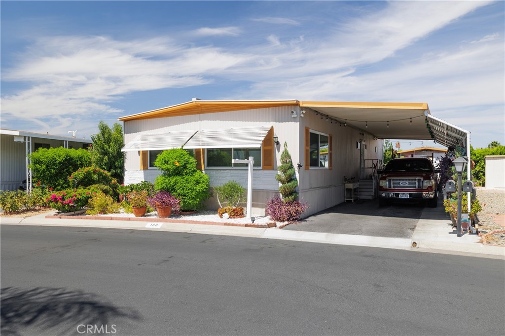 Beautiful 2 Bed 2 Bath home in a great senior community in Riverside! This home has 1248 square feet with a large living area, large bedrooms and large bathrooms! It features a nice sized dining room with built ins and still has enough room for an eat in kitchen!! The carport features an extended awning for your full sized vehicles. The large yard boasts a large covered patio, beautiful fruit trees and is very nicely landscaped! With all this space, an indoor laundry room and central air & heat, you will never want to leave! You must see this beauty!!