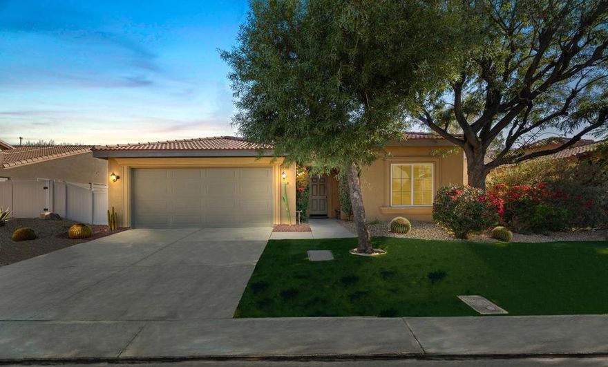 Welcome to Mountain View Country Estates in Desert Hot Springs. This 3-bedroom, 2-bath home offers 1,835 sq ft of light-filled living space and is offered vacant, with virtual staging to help buyers envision its potential and layout.Enjoy golf course views from the backyard, providing a peaceful outdoor setting, along with scenic mountain views from the front of the home. The open surroundings and green fairways create a pleasant and desirable backdrop.Inside, the home features open living areas, generous room sizes, and good natural light throughout, offering flexibility for a primary residence, seasonal home, or investment opportunity.Mountain View Country Estates is a mixed all-age community with a designated 55+ section, offering a variety of amenities including three pools total--two all-age pools and a separate pool for the 55+ section--as well as tennis courts, a basketball court, and a playground within the development. Conveniently located near shopping, dining, and major routes, and just minutes from Downtown Palm Springs, the Palm Springs International Airport, and area casinos, this property offers a great opportunity to own a golf course-view home in Desert Hot Springs.