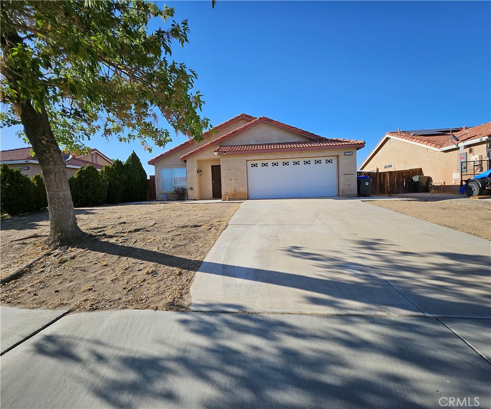 This Home located in the city of Adelanto it has 3 bedrooms and 2 bathrooms and as per public records it has 1516 Sq. Ft. of Living area., Ceiling Fans in All Bedrooms as well as the Family Room. Spanish Clay Tile Roof, Open kitchen to family room and Separate dining area. Tile Countertops and Tile flooring in kitchen, Dining area and the 2 bathrooms. All bedrooms, living room and family room have carpet which may need a deep cleaning / replacement as needed. it comes with newer Stainless Steel Stove, Microwave and Dishwasher. 2 car garage with a New garage Door Opener with 2 Remote Controls for easy access. Close to schools, Parks, Shopping and Public Transportation Good size family / living room by the main entrance. Family Room by the Kitchen has a Gas /Wood fireplace great for family gatherings. Large master bedroom. The front and back yards have been cleared up and ready to be improved to your own taste / needs. . This property offers a rear covered patio combining pergola and solid roof style. Solid area of the patio roof needs some wood and roofing to be replaced/repaired and could definitely take some fresh pain to protect it from the elements. Home has Central Heating and Central Air Conditioner. There is an Older Window Swamp Cooler installed that although still works it might need to be replaced/removed as needed by the new owner due to some rust damage within the water tray /posts . Property is being sold in As-Is condition. Seller will not pay for any repairs, inspections, updates, etc; of any kind. Buyer is advised to verify all aspects regarding the property including , but not limited to zoning, Square Footage, Property and System Condition within the due diligence period. No guaranties of any kind are given or implied to be given by Seller and Broker. If submitting an offer, Seller requires full Pre-approval and proof of funds to be included in order to be considered. Seller's Choice of Title, escrow and NHD report.