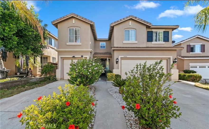 Welcome to 39766 Pinedale Way, Murrieta — a spacious and beautifully maintained 5-bedroom, 3-bathroom home with over 3,300 sq. ft. of living space. Featuring a bright open floor plan, upgraded kitchen with granite countertops and large island, a downstairs guest suite, and a luxurious primary bedroom with dual walk-in closets. Enjoy the large loft, low-maintenance backyard with covered patio, and a 3-car garage. Located in a quiet, family-friendly neighborhood close to top-rated schools, shopping, dining, and freeway access. Solar included for lower electric bills!