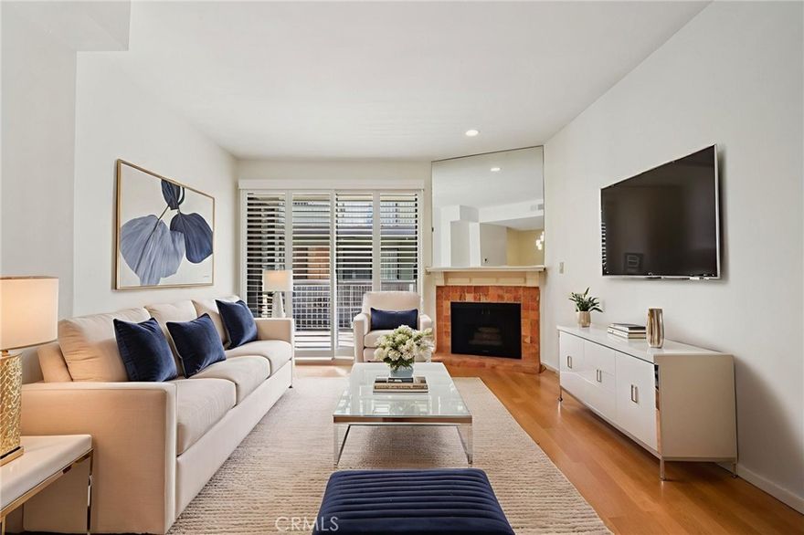 Location! Location! Location! This much sought after prestigious Cordova Park Villas complex located in the heart of Pasadena. The updated one level unit is move-in ready with two suites. Spacious master suite with direct access to balcony and two separate closets (one is a walk-in). The master bathroom has a brand new quartz countertop. The second bedroom and bath maintain their privacy on the opposite side of the unit. Living room offers a cozy fireplace with access to big size balcony. This turnkey unit offers wood shutters, central A/C, wood like laminated floor, recess lighting, beautiful new light fixtures and side by side in unit washer and dryer. Granite kitchen countertop. This unit tucked in the back of the complex and away from the street noise. It has two dedicated side by side parking spaces in the gated community garage . It also provides a separate subterranean garage for visitors. The meticulously main complex offers an on-site manager, gated access, pool, spa, recreation room and an exercise room. This complex is close to everything Pasadena is famous for: Old Town Pasadena, Paseo Shopping Mall, the Metro A Line, Pasadena Civic Auditorium, South Lake shopping, Trader Joe, Whole Foods, restaurants, theaters and much more. This is a home you would enjoy and relax.