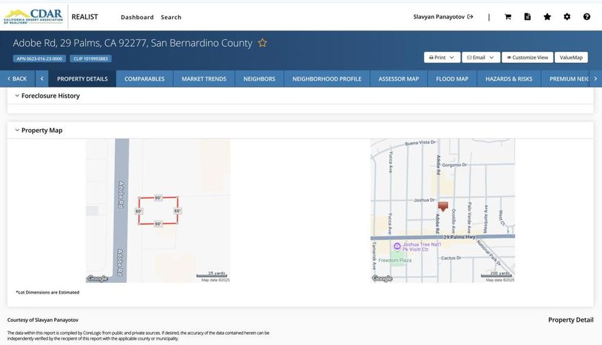 empty , vacant lot , right next to McDonald's , on Adobe rd.