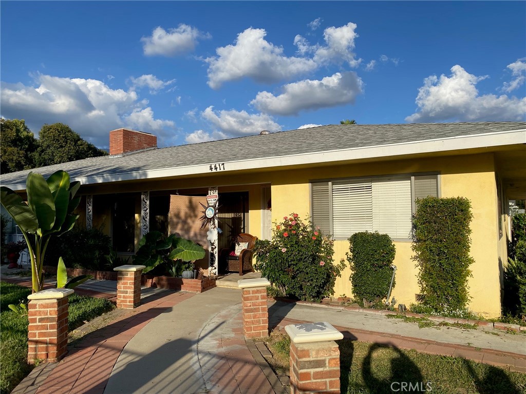 Great opportunity for first time buyers or investors. Beautiful designed one-story home located on a corner lot featuring 3 bedrooms, 2 baths, large renovated kitchen, granite counter tops, backsplash, recessed lighting, ceiling fans, cozy fireplace in living room, central air and heat, 9 month new roof, RV parking, bonus room can be used as an office, basketball play area, mini in ground pool, fruit trees and much more. The corner lot provides plenty of room for outdoor activities, gardening, or simply enjoying the fresh air. A large covered patio area serves as an inviting space for outdoor dining. Large lot, ideal for entertainment friends and family. Great location, near shopping, schools, freeways, 5 minutes away from California State University.