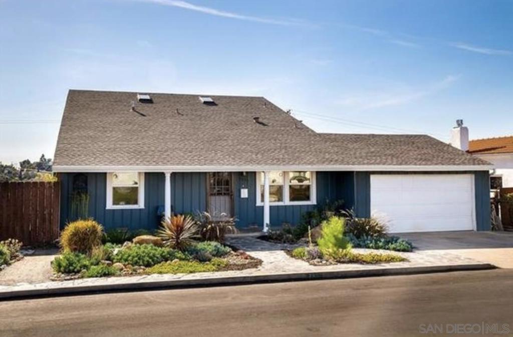 Charming La Mesa Gem with Gourmet kitchen, sweeping views and solar panels!! This beautifully appointed 4BR/2BA home offering 1,887 sq.ft. of stylish living in the sought after Academy Heights neighborhood of La Mesa. Step inside to discover a stunning gourmet kitchen featuring stainless steel appliances, rich slab granite countertops, a designer backsplash, and an abundance of natural light perfect for everything from weeknight dinners to weekend entertaining. The spacious primary bedroom boasts serene southwest-facing views, creating a relaxing retreat at the end of the day. The versatile layout includes two bedrooms, a home office or 4th bedroom, and a full bathroom on the main level, while the lower level dining and family rooms opens seamlessly to the side and rear yards- ideal for indoor-outdoor living. A handy 120 sq.ft. storage shed offers extra space for hobbies, tools, or seasonal decor. Leased solar panels help keep electricity bills low, adding long-term value and efficiency. Surrounded by friendly neighbors, local parks, and La Mesa Village charm, you'll be moments from coffee shops, boutiques, and signature events like the Farmer's Market and Classic Car Show. This home also close to top-rated schools including Helix Charter High and La Mesa Arts Academy.