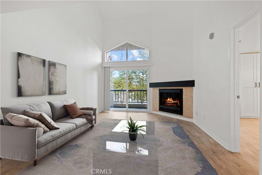 Welcome to this spectacular 2 bedroom, 2 bathroom penthouse loft! This rare and updated model features soaring 22-foot vaulted ceilings, sleek laminate flooring throughout, granite countertops, stainless steel appliances, and an upgraded fireplace and kitchen. The primary en-suite offers elegant crown molding, a spacious walk-in closet (plus an extra closet for smaller items), and a beautifully upgraded bathroom. The large second bedroom also includes crown molding, generous closet space, and its own full bath. For added convenience, the home includes an in-unit washer and dryer, while the upstairs loft provides the perfect bonus space for a home office, creative studio, or lounge.



This gorgeous community offers resort-style amenities, including 24-hour security, four pools with cabanas and WiFi, a modern fitness center with sauna, brand-new basketball and racquetball courts, and six lighted tennis courts. Both kid- and pet-friendly, the neighborhood is ideally located near The Village, Topanga Mall, and a variety of wonderful restaurants, with easy access to the 101 Freeway. Water is included in the lease, and this home is priced to move quickly!