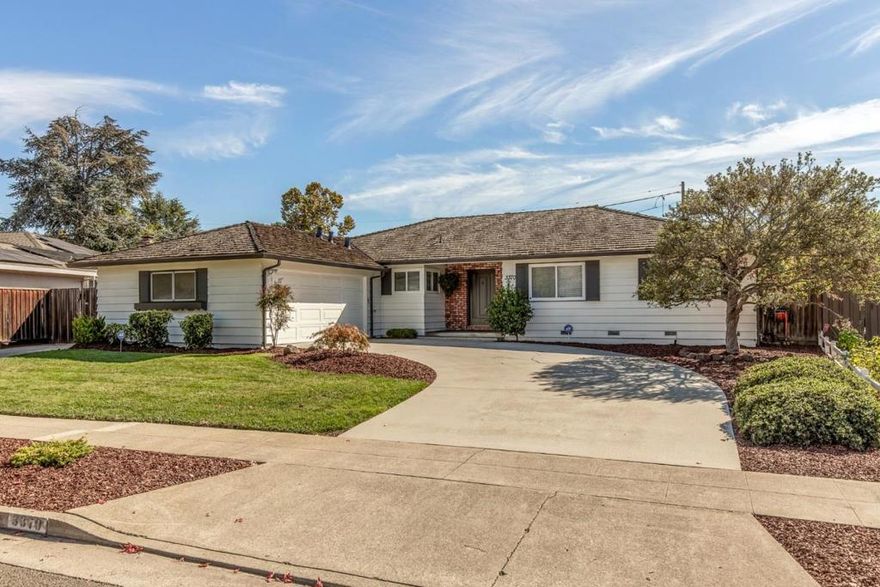 This is the one! Discover the perfect blend of suburban tranquility and modern comfort in this beautifully maintained single-level Mid-Century ranch home in the coveted Winchester neighborhood of West San Jose. Set on a private, oversized lot with no neighbors looking down into your backyard sanctuary, this home offers spacious bedrooms, an airy open floor plan, and abundant natural light, ideal for both everyday living and entertaining. The community itself is just as appealing as the home. Tree-lined streets and a welcoming atmosphere put you minutes from world-class shopping & dining at Santana Row and Westfield Valley Fair, as well as the charm of downtown Campbell and Willow Glen. Families will appreciate access to the highly regarded Moreland School District and top private schools like The Harker School, Stratford, and Challenger, while outdoor enthusiasts can take advantage of the Los Gatos Creek Trail, the Campbell Community Center, and a plethora of neighborhood parks. Inside, a generous living room flows seamlessly into the dining area and kitchen, making the home feel open and inviting, while expansive bedrooms provide comfort and privacy. Major tech campuses, including Apple & NVIDIA, and connections to major Highways and Expressways, put all the Valley within reach.