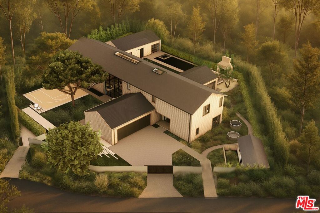 Nestled in one of LA's most secluded equestrian neighborhoods, sits this prime cul-de-sac lot ready to break ground. This exceptional property is RTI, designed with quiet elegance and natural integration by acclaimed architect Noah Walker known for creating modern structures that are warmly minimal and deeply rooted in the context of their location. Walker's signature style merging clean modern lines with site-responsive forms is on full display through the home's open floor plan, private courtyards, and curated landscape vistas. The 9,658 sqft home consists of 6 bedrooms, 6 bathrooms, 3 powder rooms, gym and wellness center, horse stables and tack room, outdoor dining spaces , barbecue area, sports court and an ADU. Located between the Pacific Palisades and Brentwood, this rare architectural opportunity offers both serenity and sophistication in a coveted canyon setting.