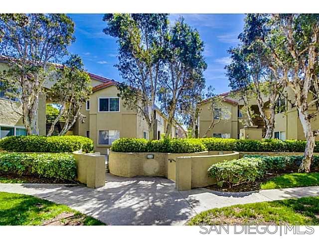 Resort living at its finest!! Desirable & bright open floor plan, corner unit, first floor, with newer double pane vinyl windows. Painted with neutral colors with a beautiful kitchen. Unit has private patio with storage, secured underground parking + permit only parking, stackable washer & dryer, fitness center, 2 pools with hot tubs, internet cafe, and beautiful greenbelt for walking. 24 hour on site security. All major kitchen appliances with refrigerator, washer and dryer are included.